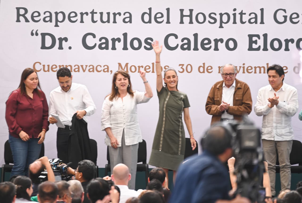 Reabren gobernadora Margarita González Saravia y Presidenta Claudia Sheinbaum Pardo el Hospital General del ISSSTE “Dr. Carlos Calero Elorduy” en Cuernavaca