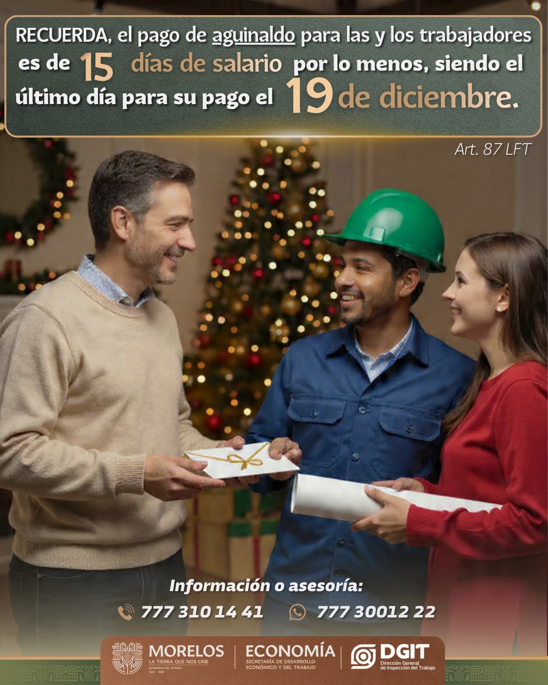 Llama Gobierno del estado a empresas a cumplir con pago de aguinaldo Llama Gobierno del estado a empresas a cumplir con pago de aguinaldo
