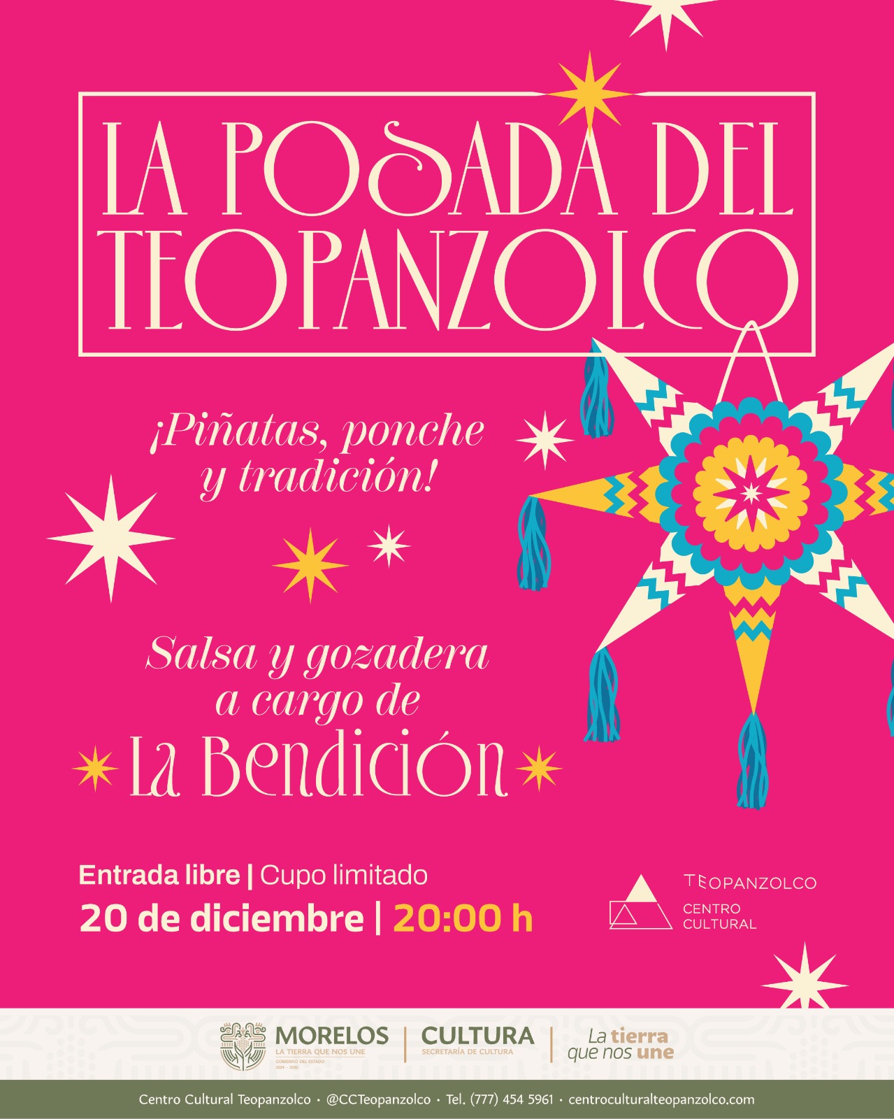 Invita CCT a la posada del teopanzolco y celebrar en comunidad