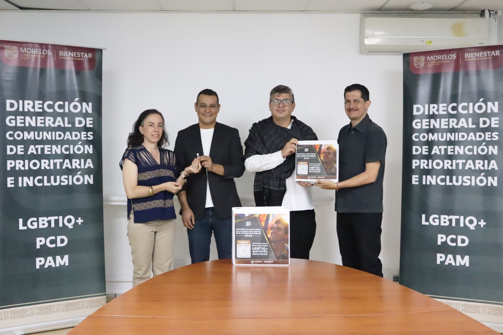 Recibe Secretaría de Bienestar informe de resultados del diagnóstico situacional de la población LGBTIQ+ en el estado de Morelos