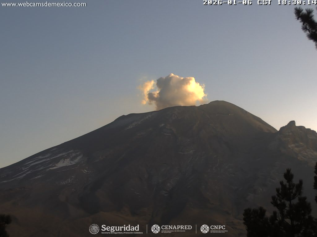 Reporte del monitoreo del volcán Popocatépetl Reporte del monitoreo del volcán Popocatépetl