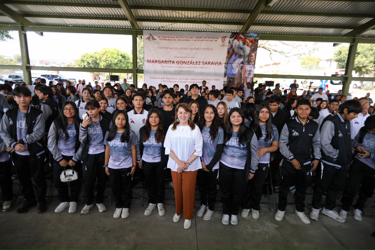 Mejora Gobierno de Morelos “La tierra que nos une” infraestructura educativa en Yautepec