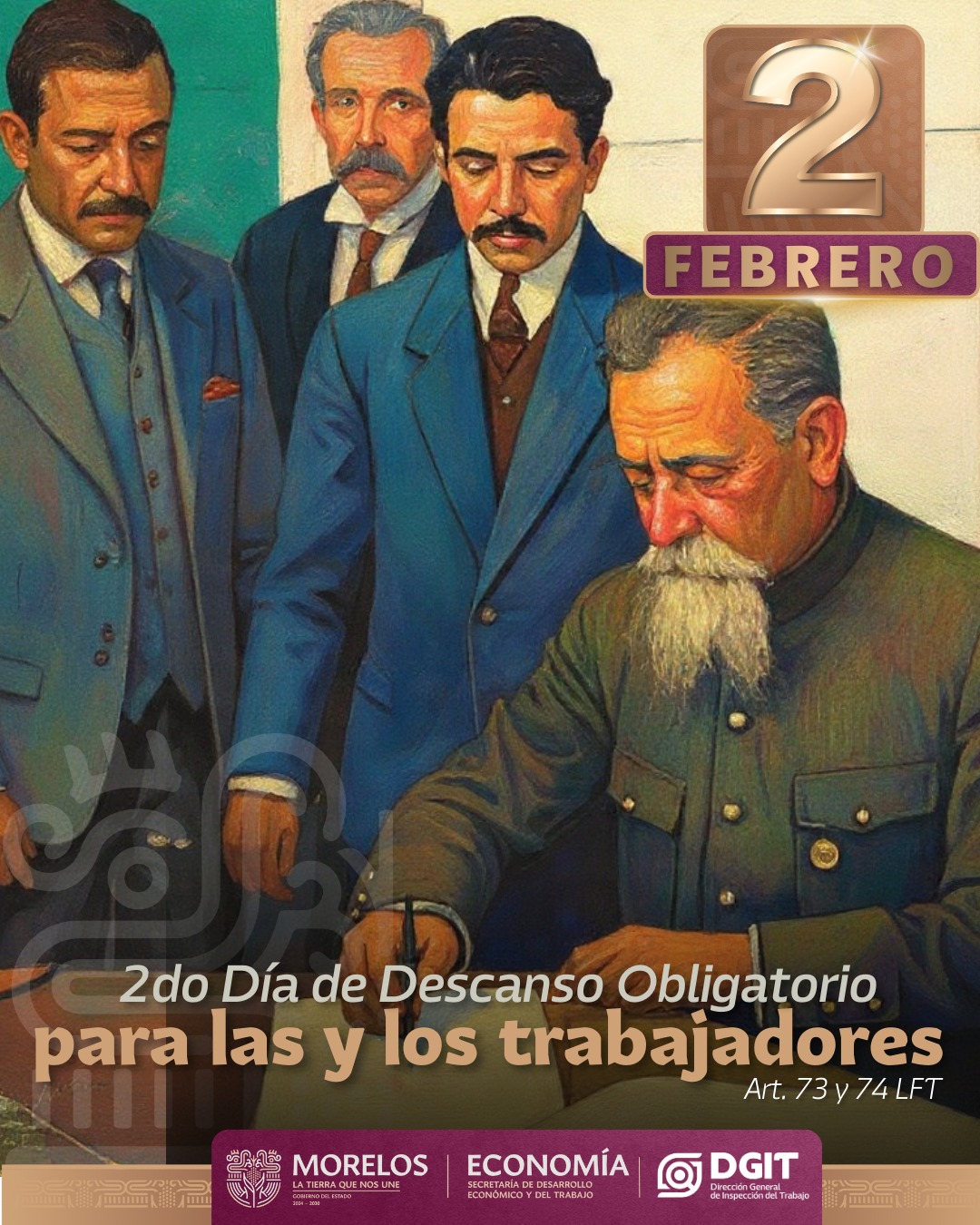 Informa Gobierno de Morelos segundo día de descanso obligatorio del año para las y los trabajadores Informa Gobierno de Morelos segundo día de descanso obligatorio del año para las y los trabajadores