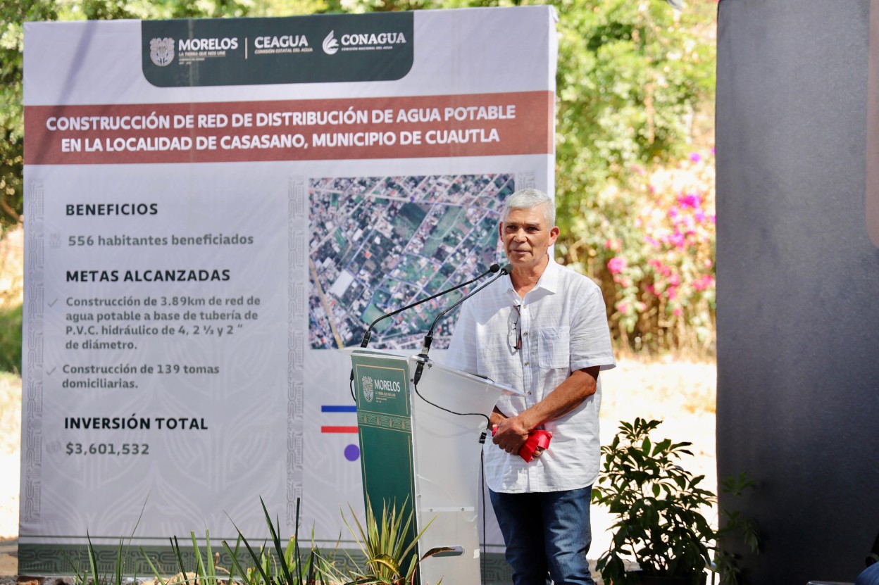Agradece población de Casasano inversión para contar con agua potable