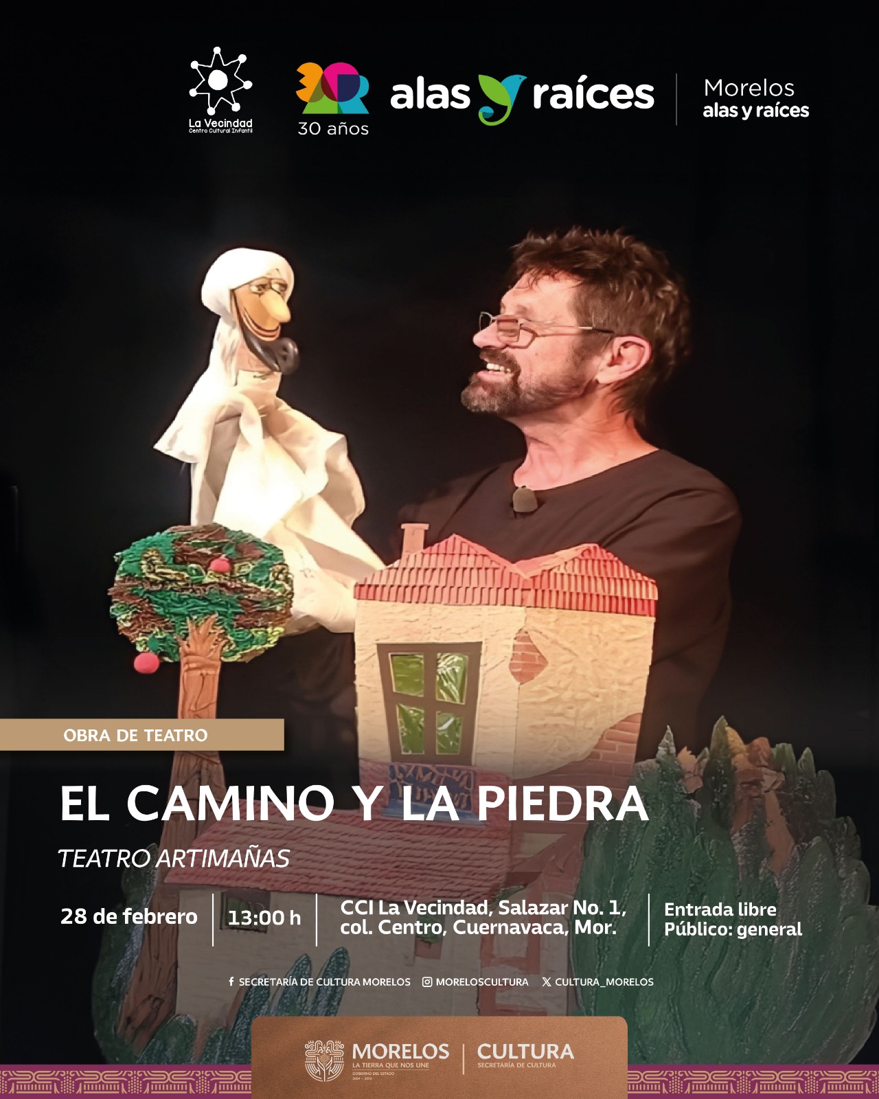 Invita CCI La Vecindad a vivir el teatro de títeres como experiencia de reflexión y convivencia comunitaria