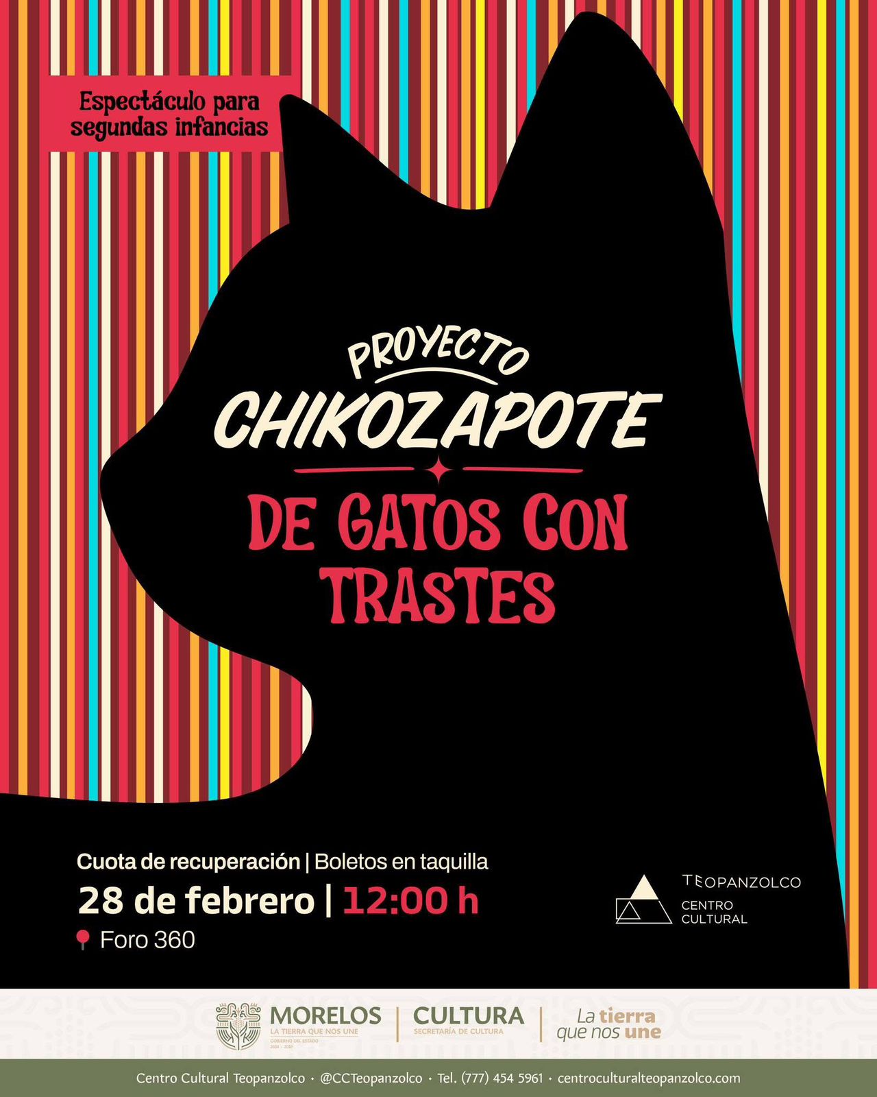 Acerca Centro Cultural Teopanzolco teatro en escena 360 para niñas y niños