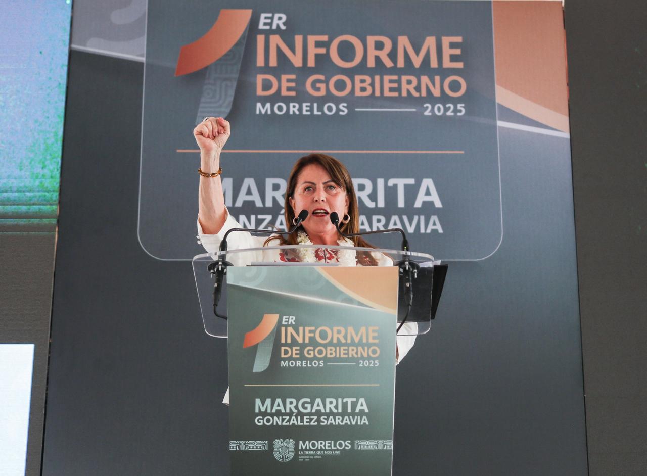 Rinde cuentas Margarita González Saravia ante habitantes de la Región Sur de Morelos