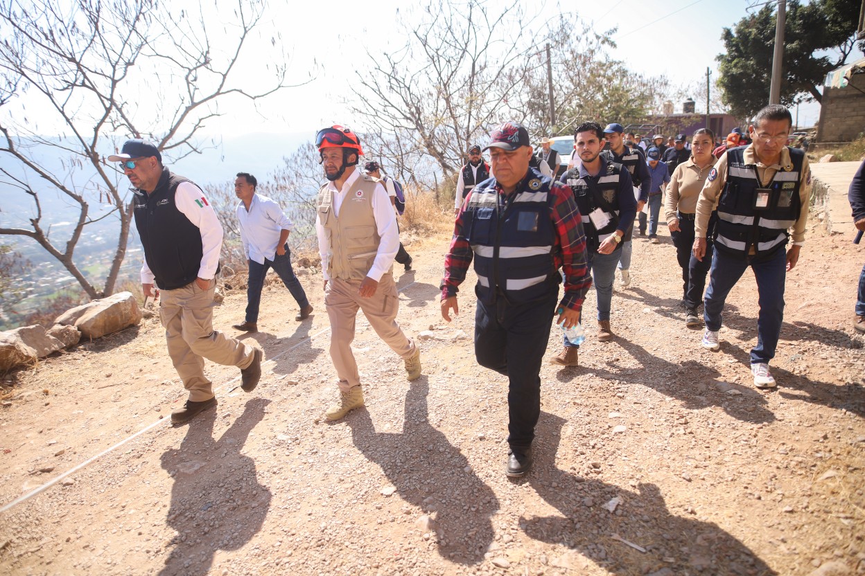 Establece CEPCM estrategia tècnica para atención de deslizamientos en Cerro El Sarnoso de Jiutepec