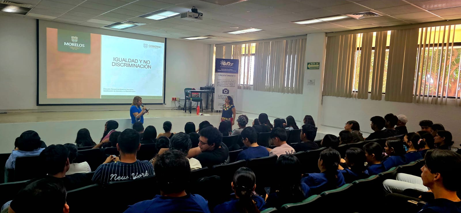 Imparte Secretaría de Gobierno plática sobre igualdad y no discriminación a estudiantes de la UTEZ