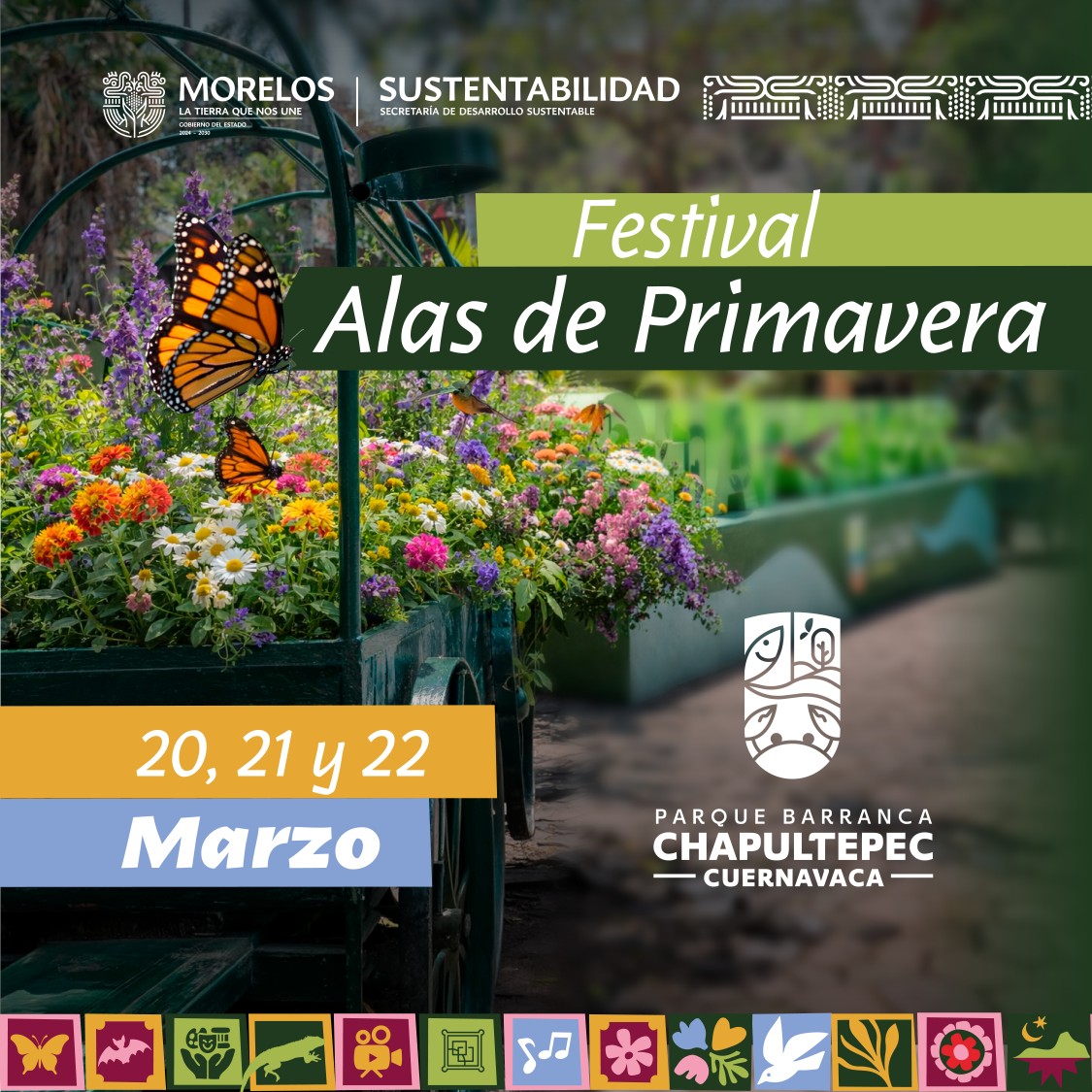Invita SDS a vivir el Festival “Alas de Primavera” en el Parque Barranca de Chapultepec