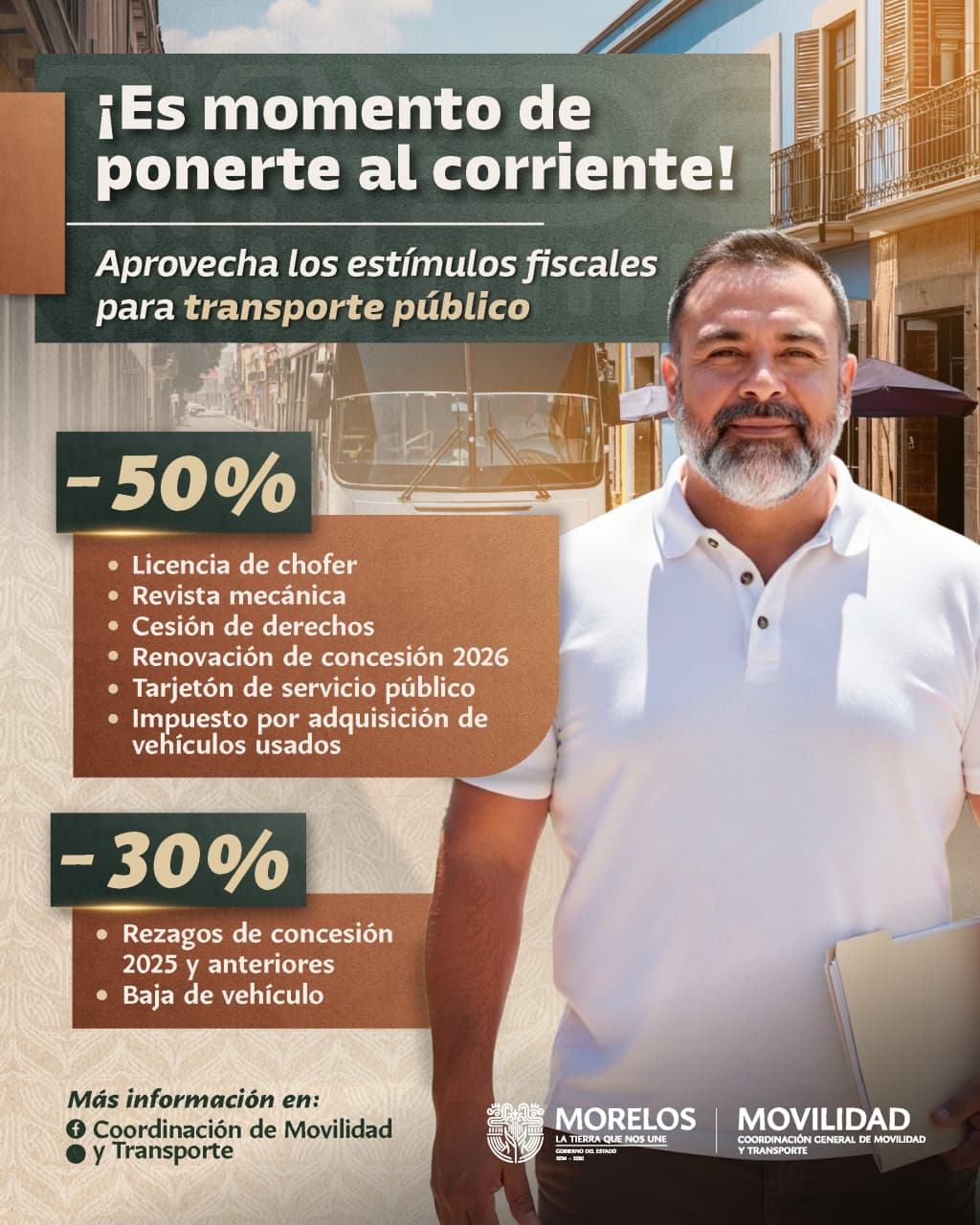 Otorga Gobierno de Morelos estímulos fiscales de hasta 50 por ciento para regularizar tres mil concesiones de transporte público Otorga Gobierno de Morelos estímulos fiscales de hasta 50 por ciento para regularizar tres mil concesiones de transporte público