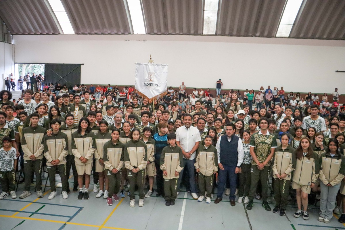 Abandera Gobierno de Morelos a delegación rumbo a la Olimpiada Nacional Conade 2026