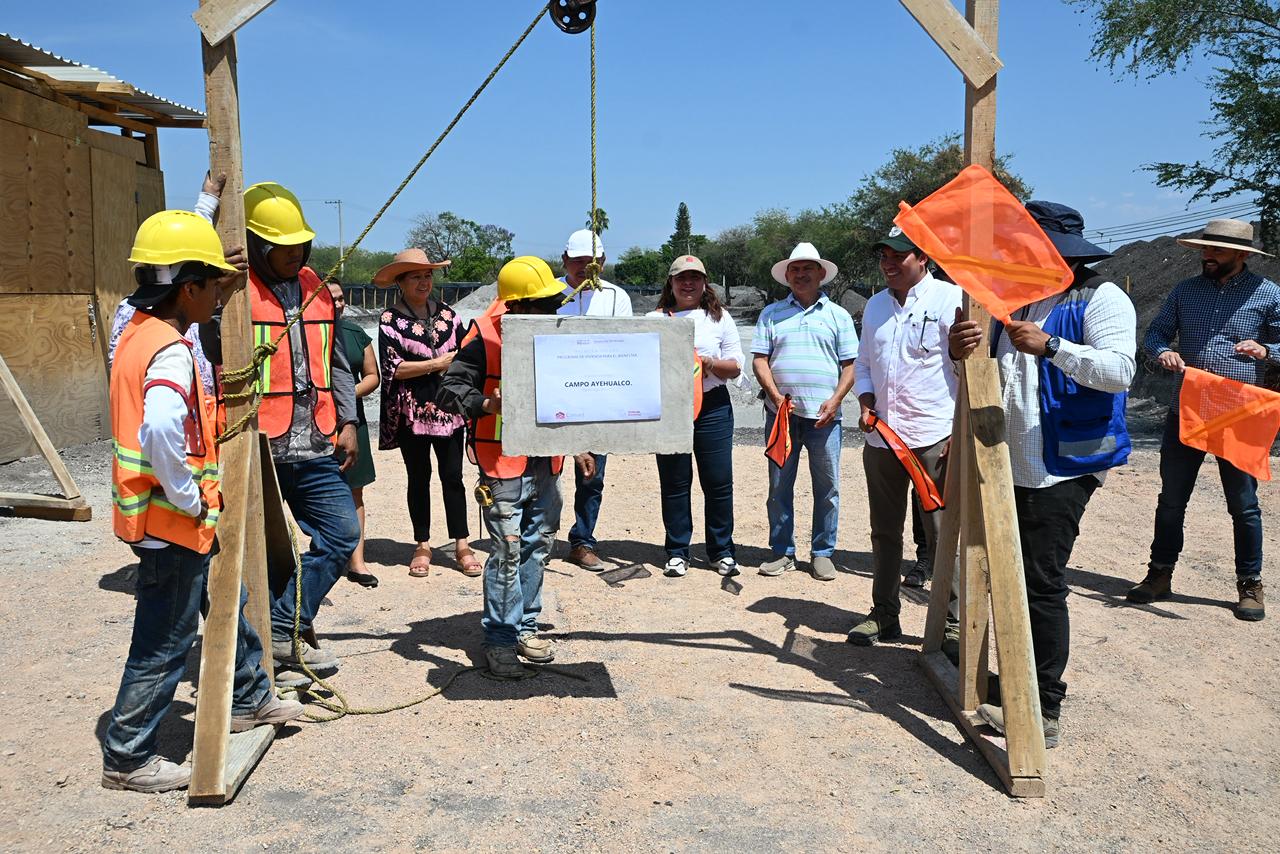 Asiste Gobierno de Morelos a la colocación de la primera piedra del programa de Vivienda para el Bienestar en Tepalcingo