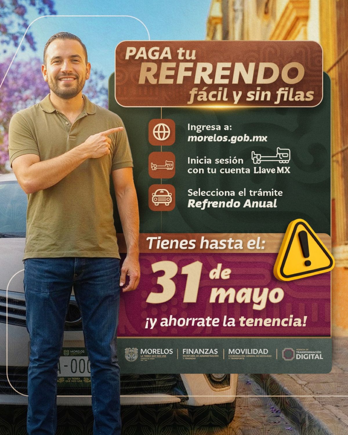 Invita Agencia De Transformación Digital a pagar el refrendo vehicular de forma fácil y rápida en línea