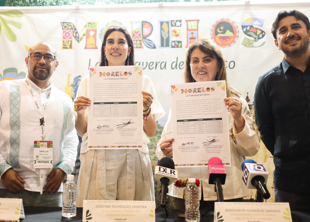 Impulsa Gobierno de Morelos nueva etapa del turismo deportivo con alianza estratégica nacional