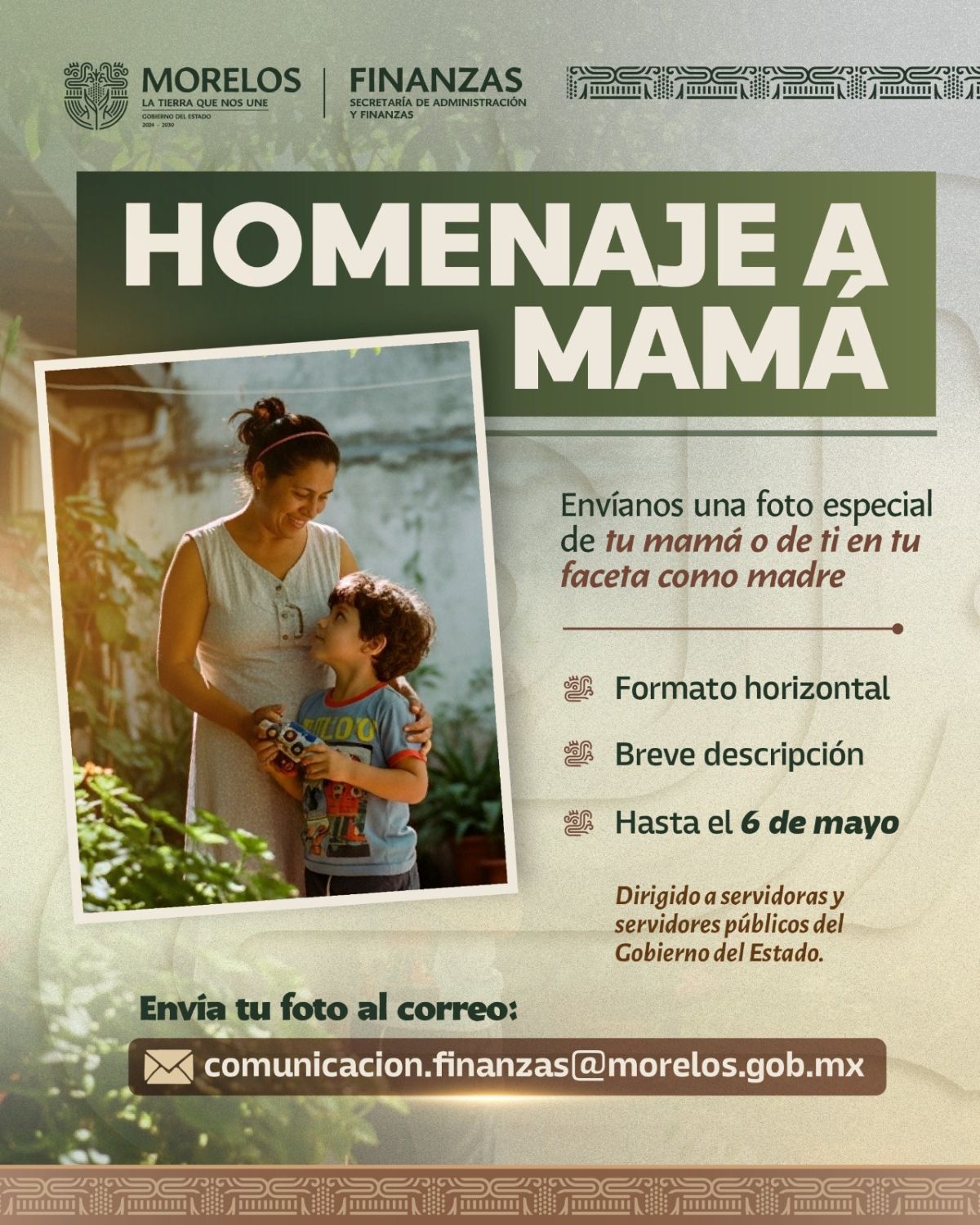 Lanza Secretaría de Administración y Finanzas convocatoria para homenaje a madres del servicio público