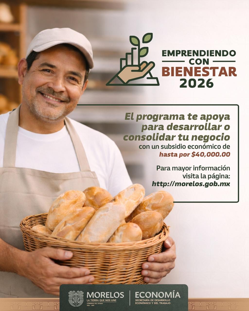 Acerca Gobierno de Morelos oportunidades de autoempleo a través de “Emprendiendo con Bienestar 2026”