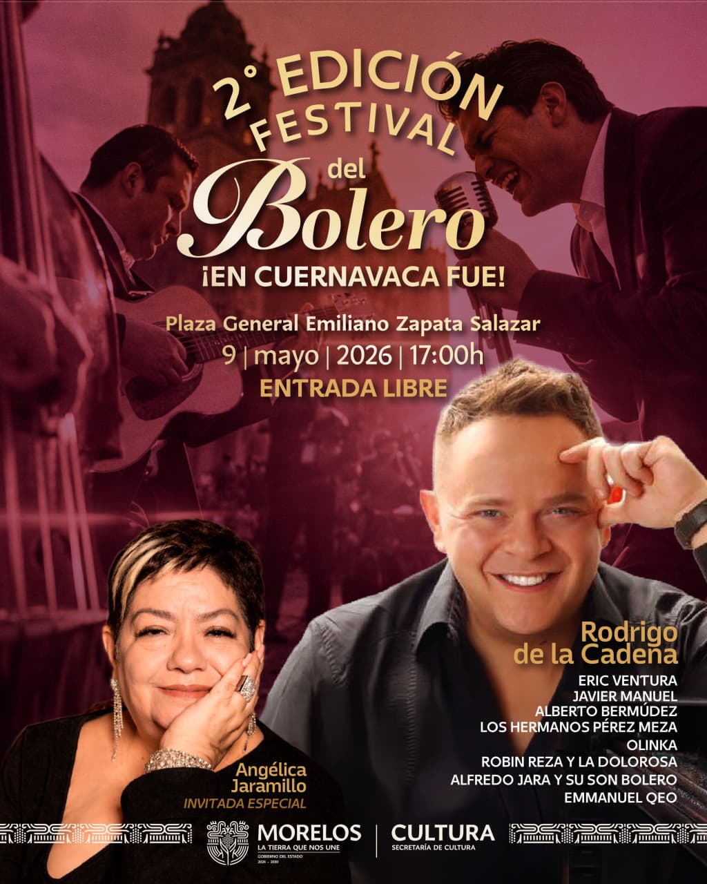 Invita Secretaría de Cultura del Estado a celebrar el Día de las Madres con un festival musical protagonizado por elencos morelenses 