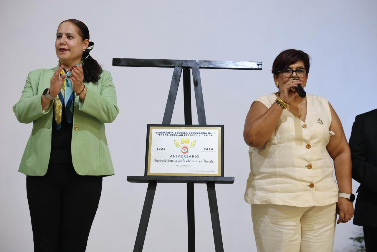 Celebra Gobierno de Morelos trayectoria educativa de la Secundaria Froylán Parroquín