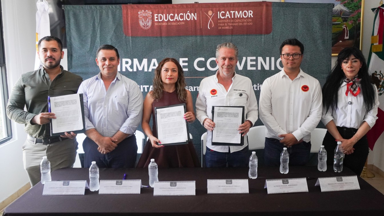 Fortalecen Icatmor y CATEM competitividad de la fuerza laboral en Morelos