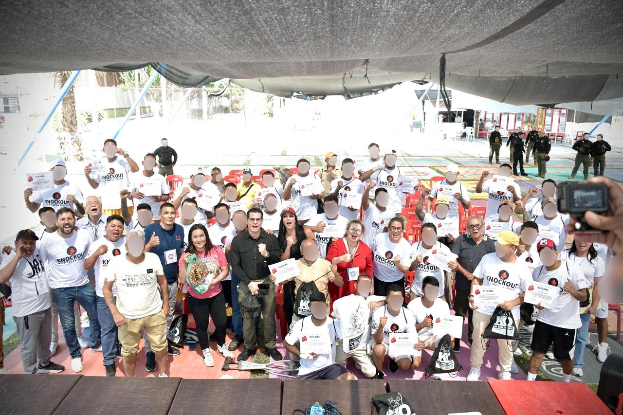  Impulsa SSPC Primer Torneo de box donde participaron 47 ppl del Cereso varonil Morelos en Atlacholoaya