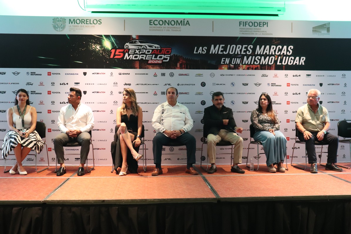 Asiste Poder Ejecutivo a inauguración de la 15ª Expo Auto Morelos 2026