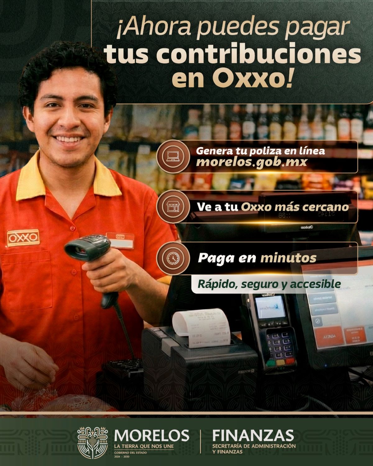 Pueden morelenses pagar impuestos estatales en tiendas de autoservicio: Secretaría de Administración y Finanzas