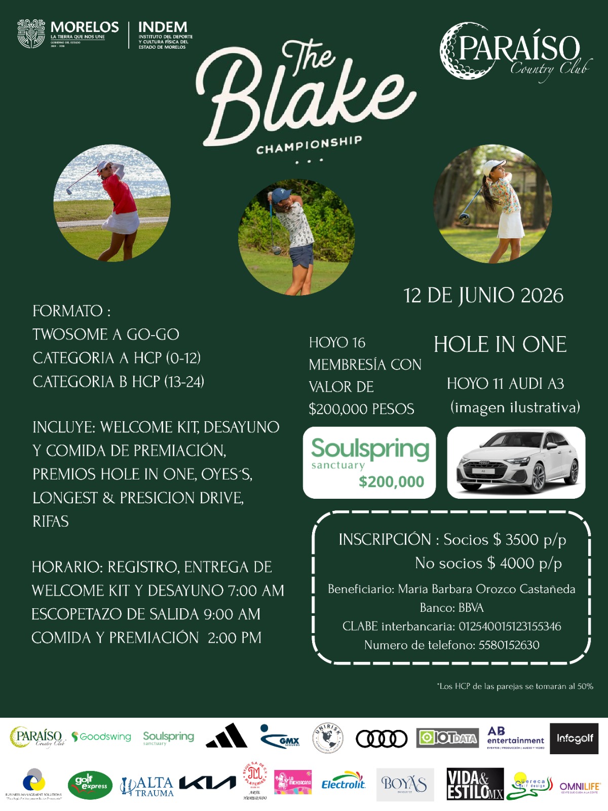 Respalda Indem crecimiento del golf en el estado