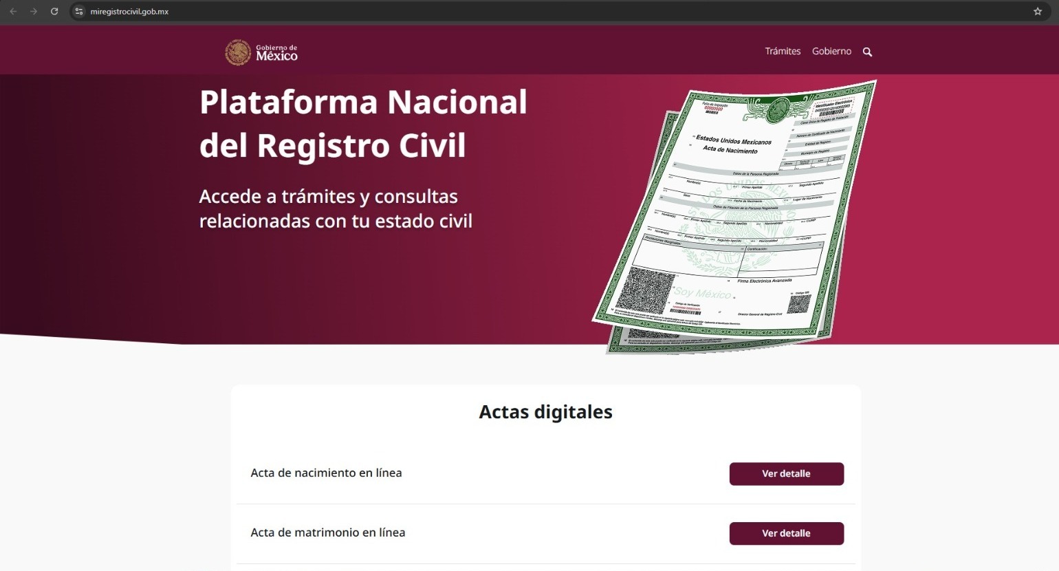Impulsa Secretaría de Gobierno simplificación de trámites del Registro Civil en beneficio de la población