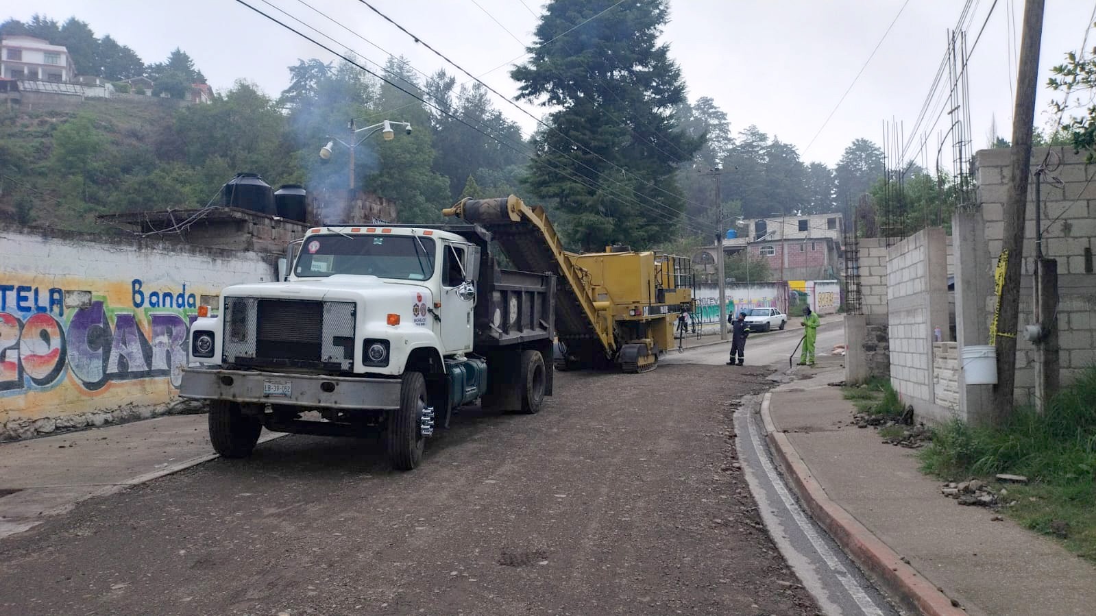 Inicia repavimentación de ruta estratégica del Popocatépetl en los Altos de Morelos
