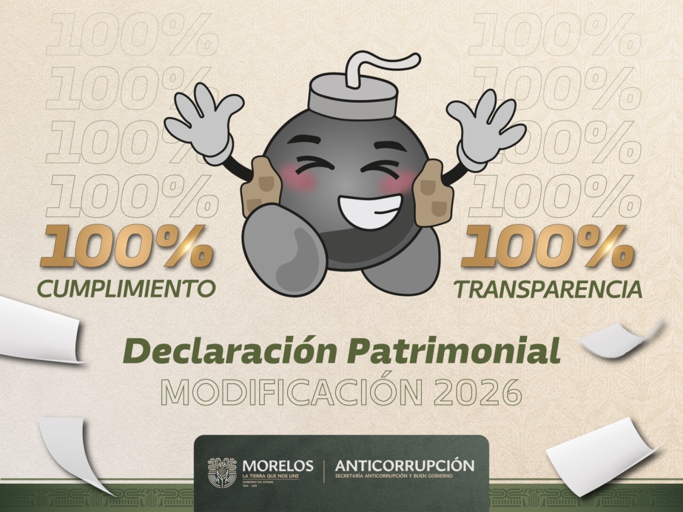 Refuerza Morelos servicio público más transparente con cumplimiento total patrimonial