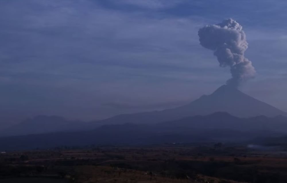 Reporte monitoreo del volcán Popocatépetl