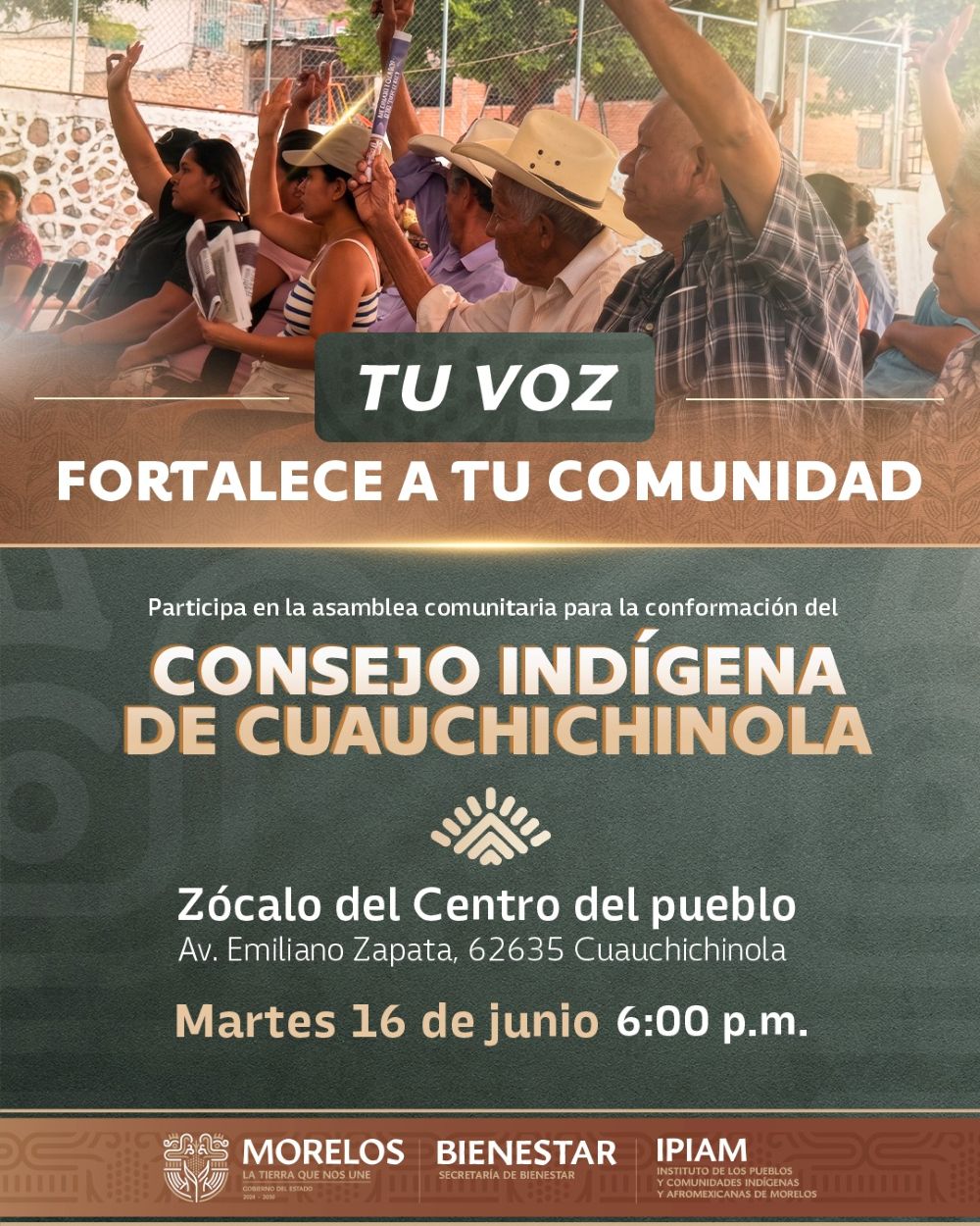 Acompañará Gobierno de Morelos asambleas comunitarias con comunidades indígenas y afromexicanas