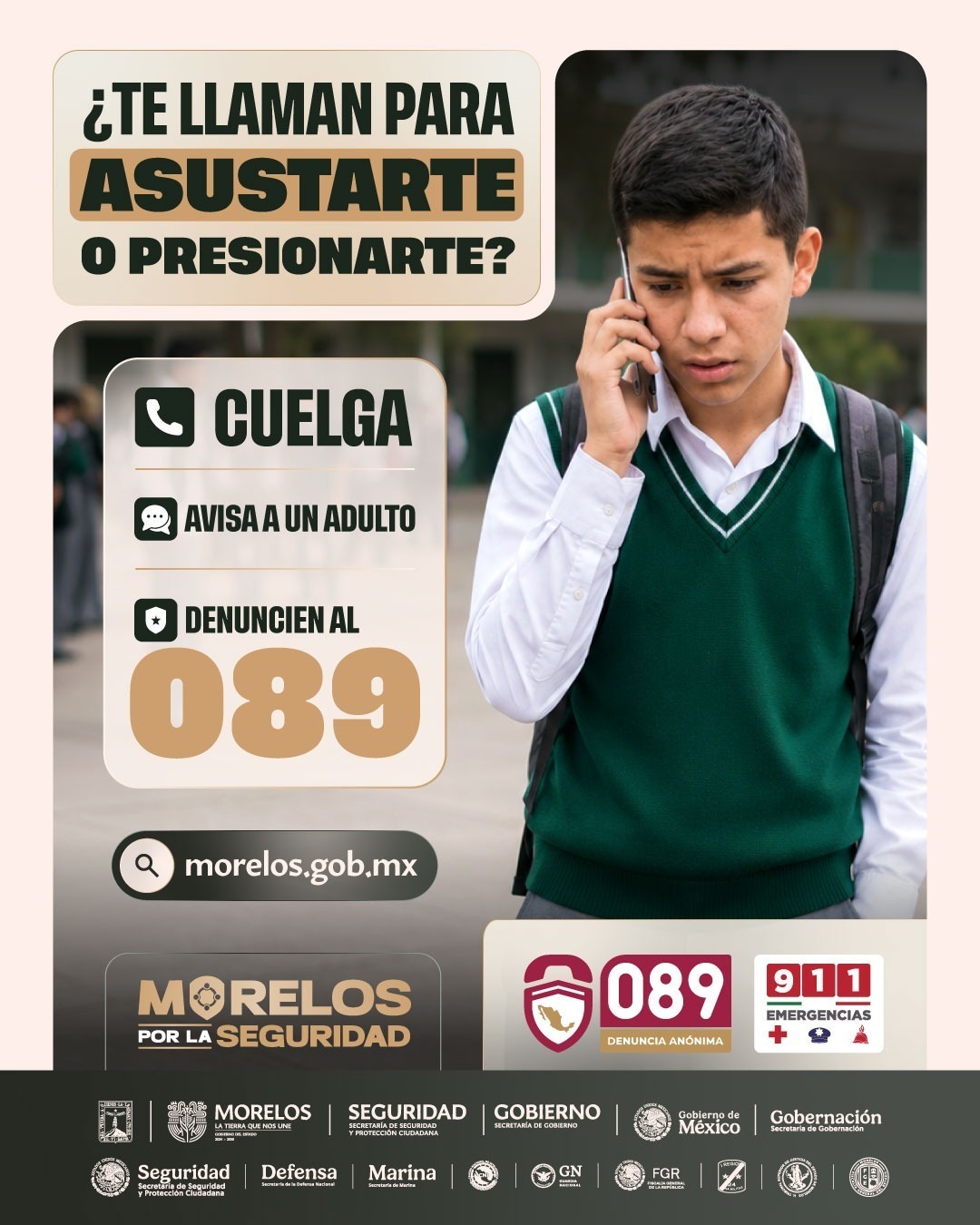 Fortalece SSPC cultura de prevención entre las juventudes ante llamadas sospechosas
