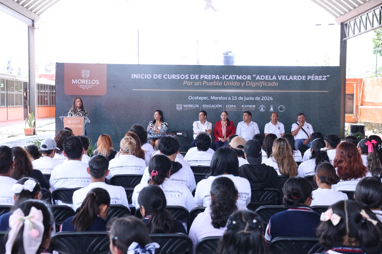Inicia Gobierno de Morelos cursos de prepa-Icatmor “Adela Velarde Pérez” en Ocotepec