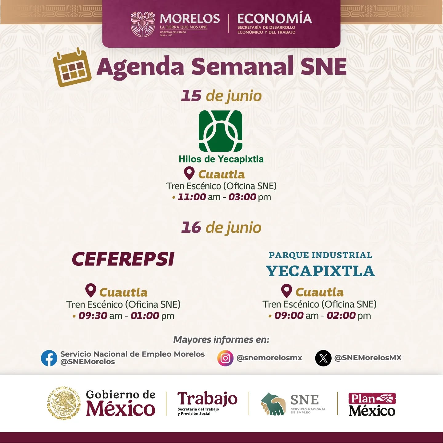 Acerca Gobierno estatal vacantes y servicios de empleo a la población morelense