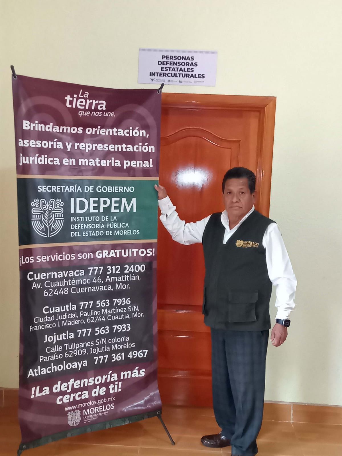 Brindan defensores públicos atención permanente en Casa de Asesoría Jurídica Intercultural en Hueyapan