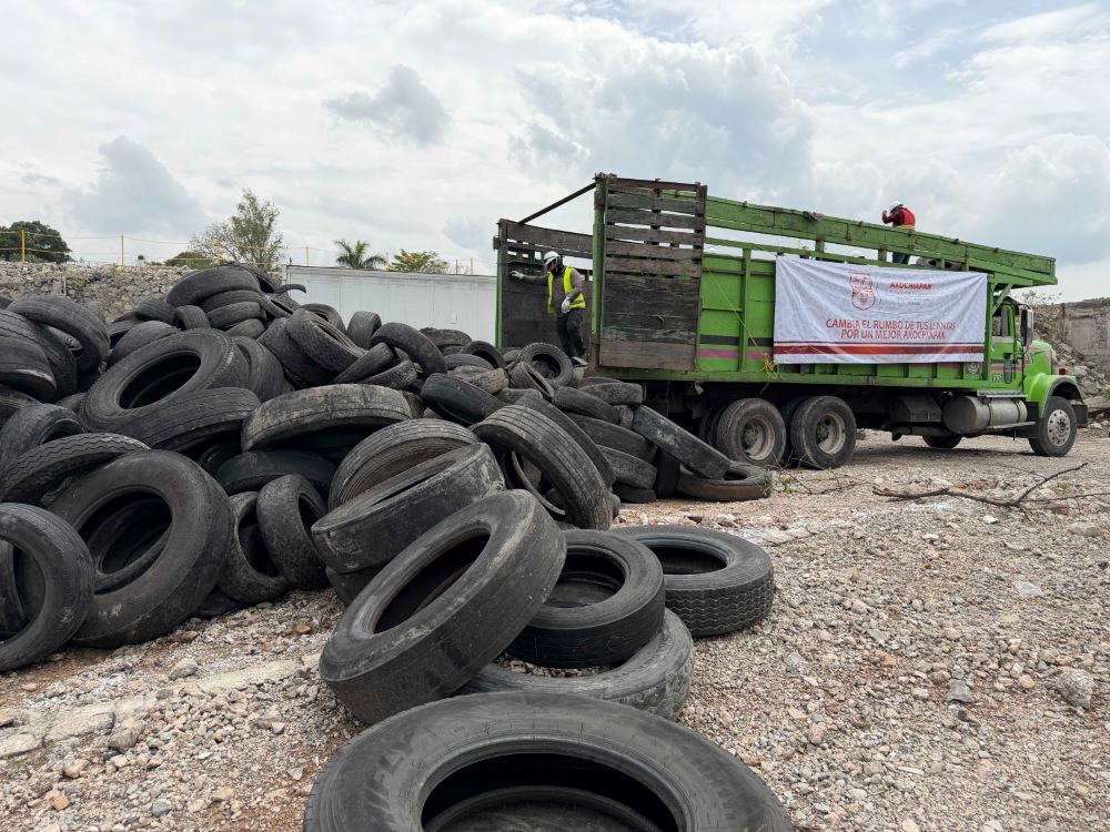 Consolida Gobierno de Morelos modelo pionero de economía circular para la transformación de llantas