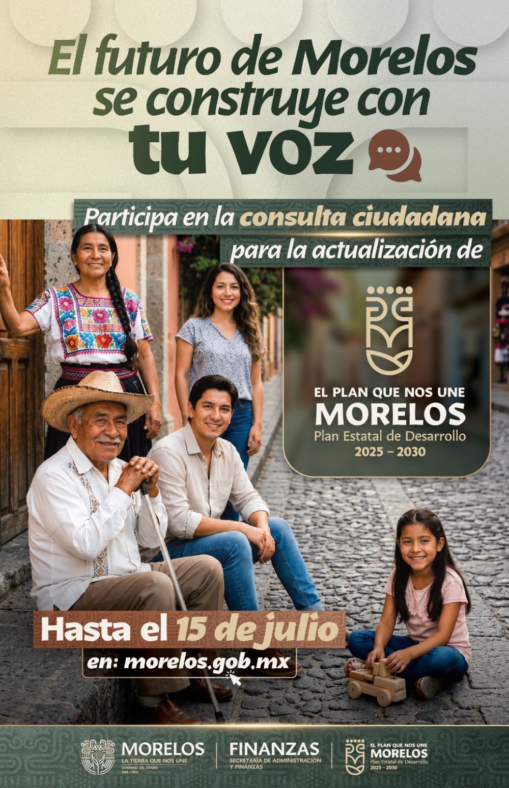 Convocan a las y los morelenses a participar en la actualización del PED 2025-2030
