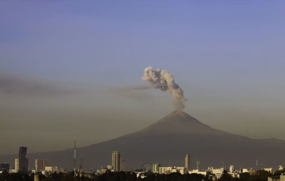 Reporte monitoreo del volcán Popocatépetl
