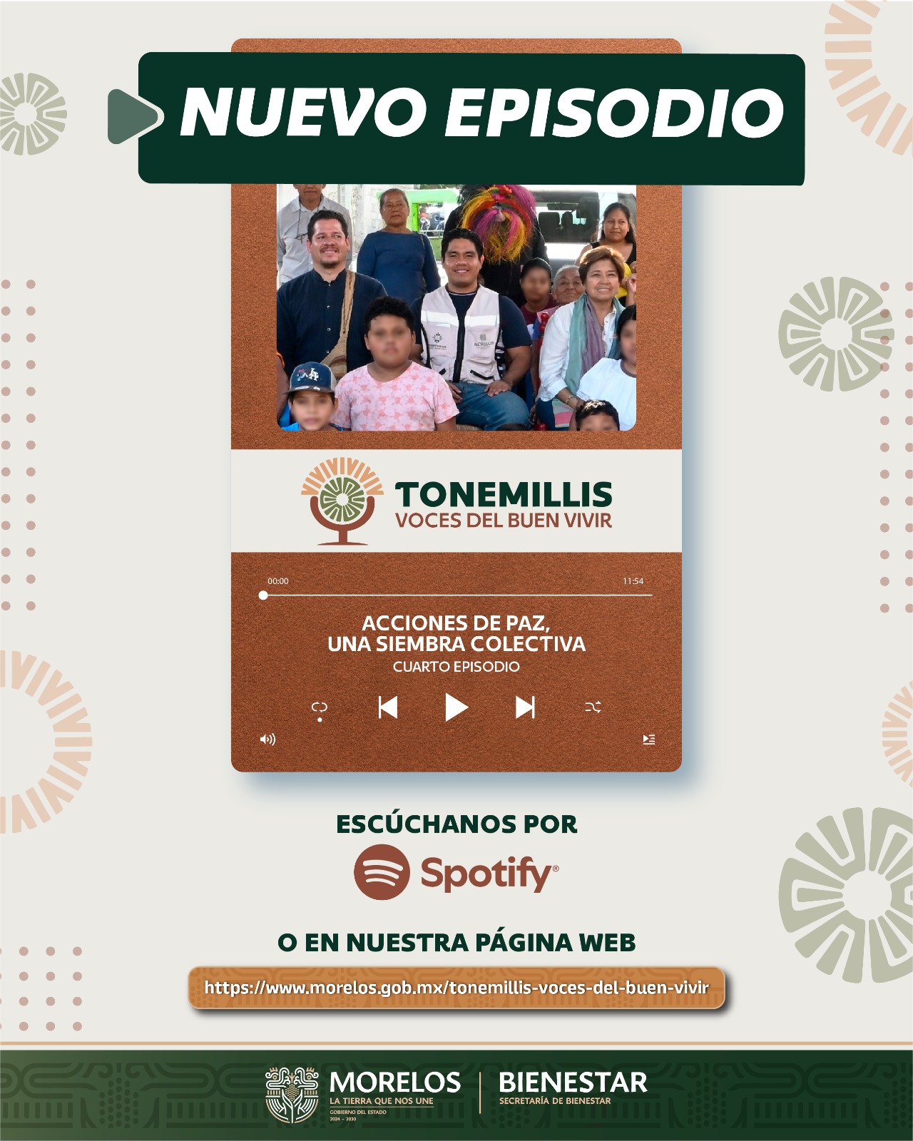 Invita Secretaría de Bienestar a escuchar podcast “Tonemillis, Voces de Buen Vivir”