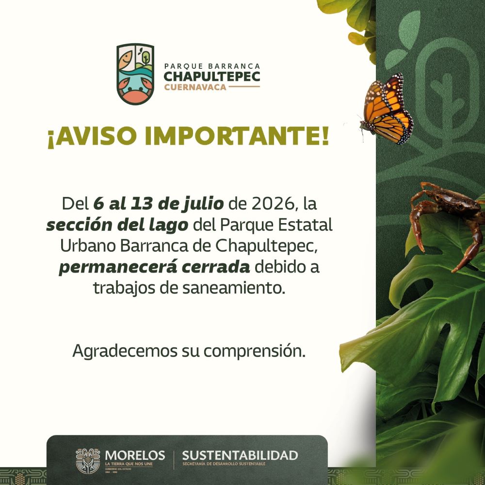 Realiza SDS acciones de saneamiento en el lago del parque Barranca Chapultepec