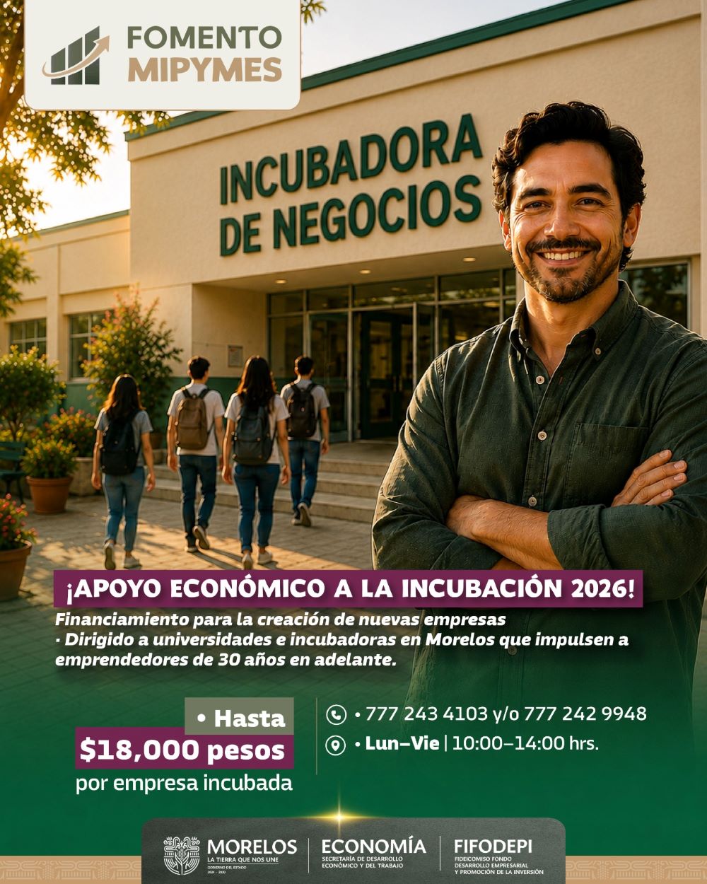 Abre Gobierno de Morelos Convocatorias de incubación para fortalecer nuevas empresas