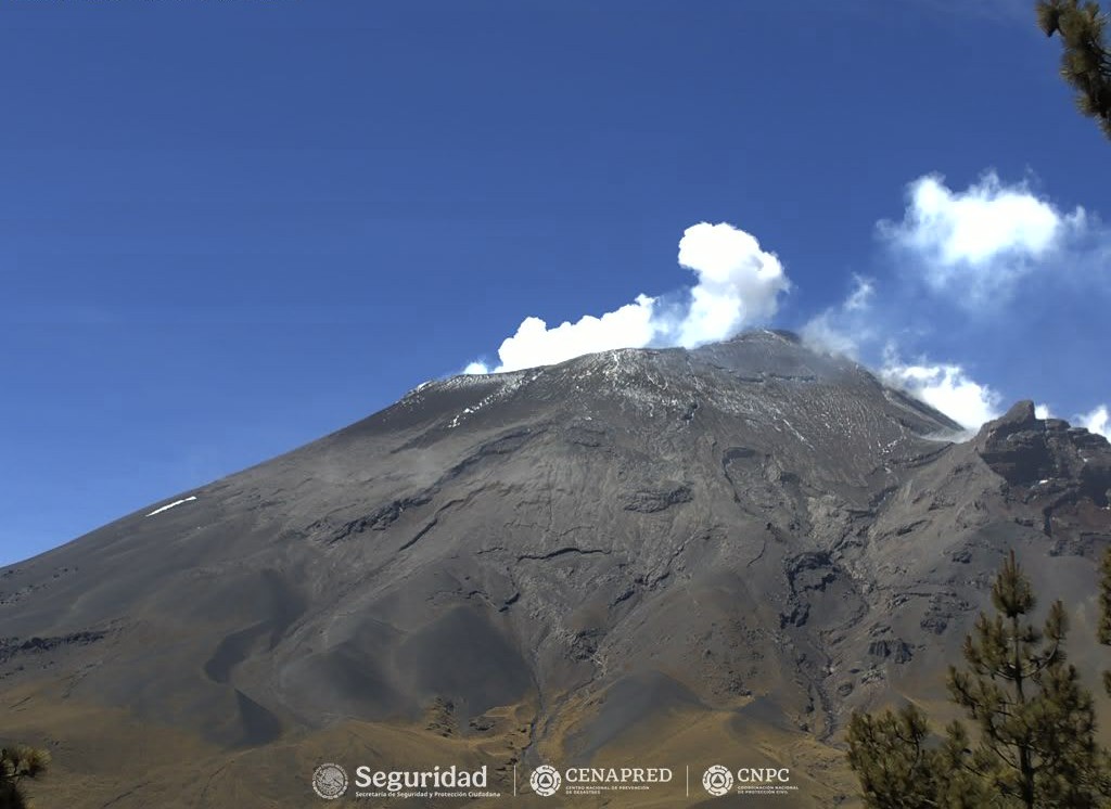 Reporte monitoreo del volcán Popocatépetl