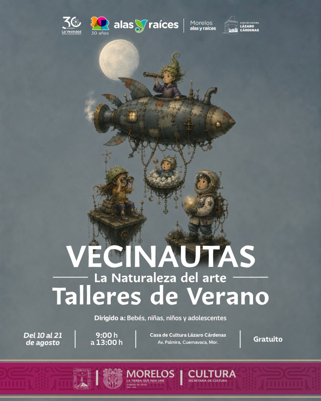 Llega Verano 2026 “Vecinautas, la naturaleza del arte” para fortalecer los derechos culturales de las infancias
