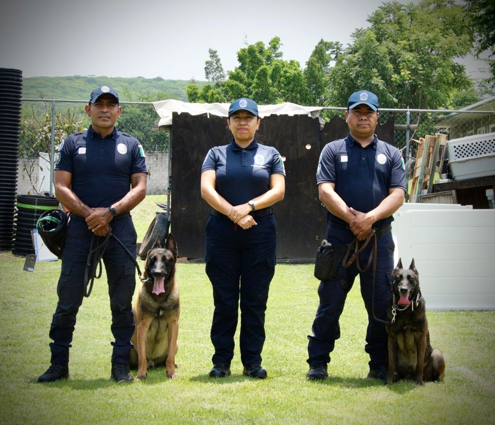 Reconoce SSPC Morelos labor de binomios caninos en la búsqueda de personas desaparecidas