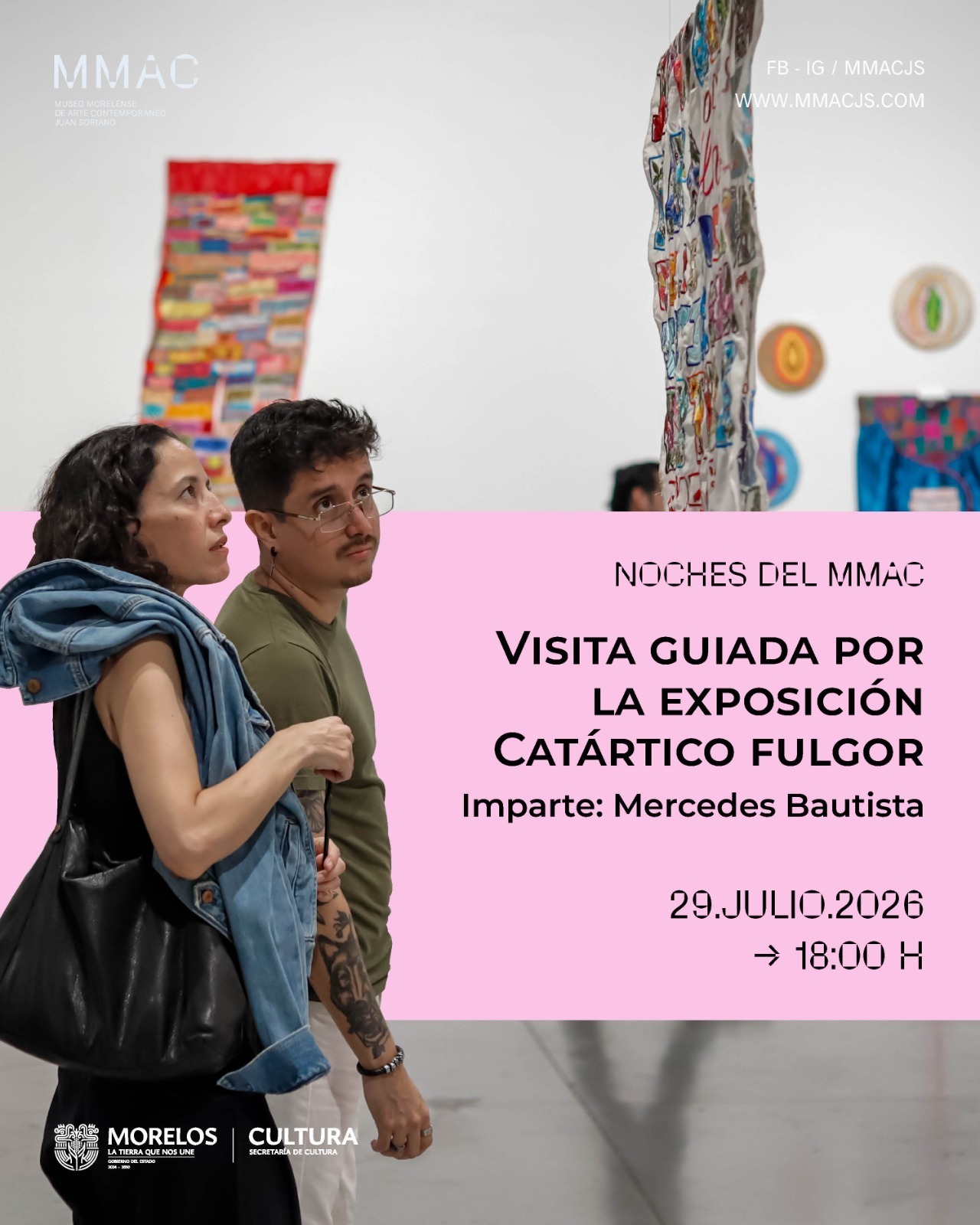 Invita EL MMAC a participar en el programa público de la exposición Cantártico Fulgor de Mercedes Bautista