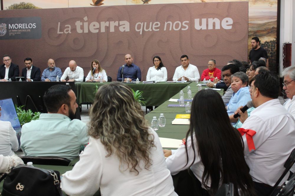 Mantiene Gobierno de Morelos diálogo con sindicatos y asociaciones para construir propuesta sobre el sistema de pensiones