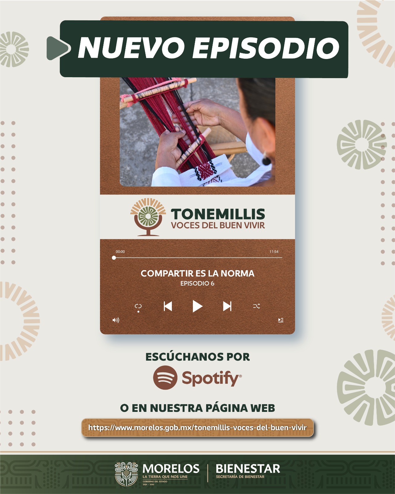 Promueve Gobierno de Morelos la identidad comunitaria a través del podcast Tonemillis, Voces del Buen Vivir