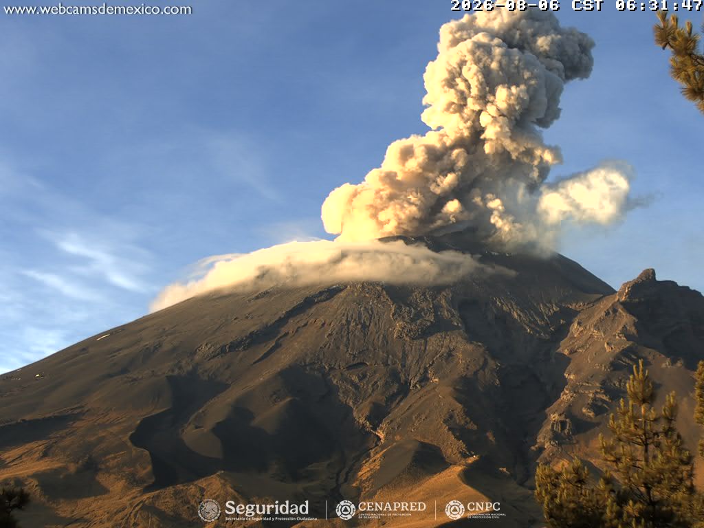  Reporte monitoreo del volcán Popocatépetl
